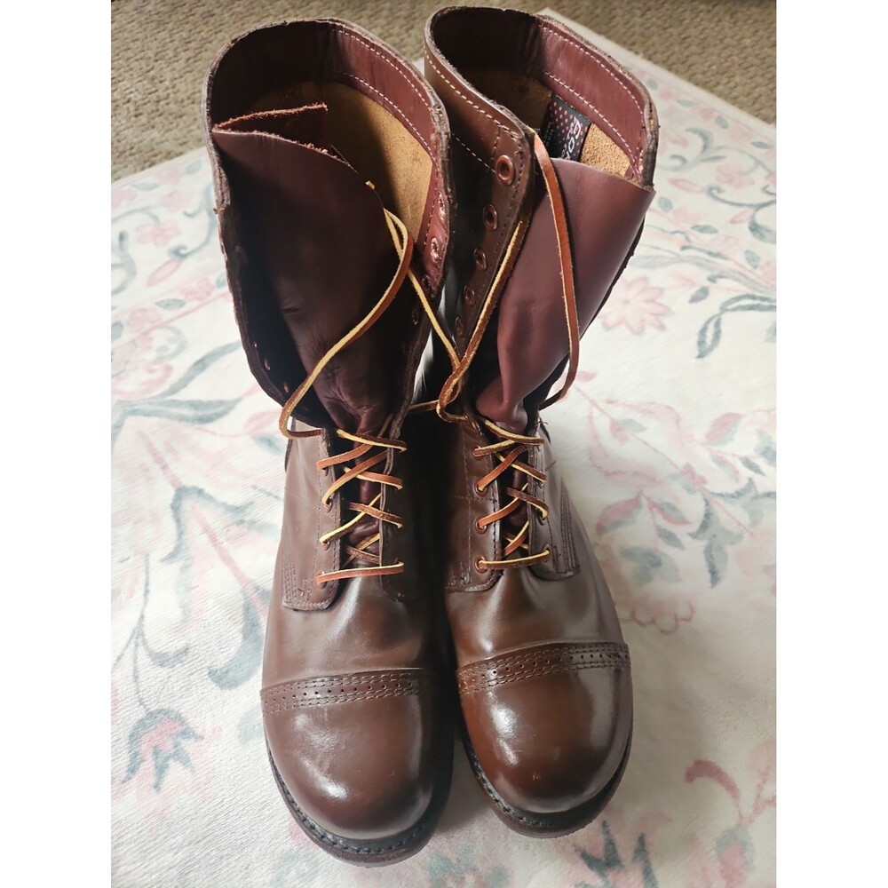 Corcoran Brown Leather Jump Boots USA Paratrooper CV1511 Airborne 10.5